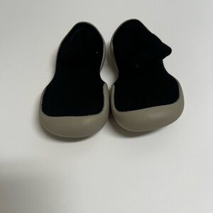 Toddler Black and Gray Sock Shoes